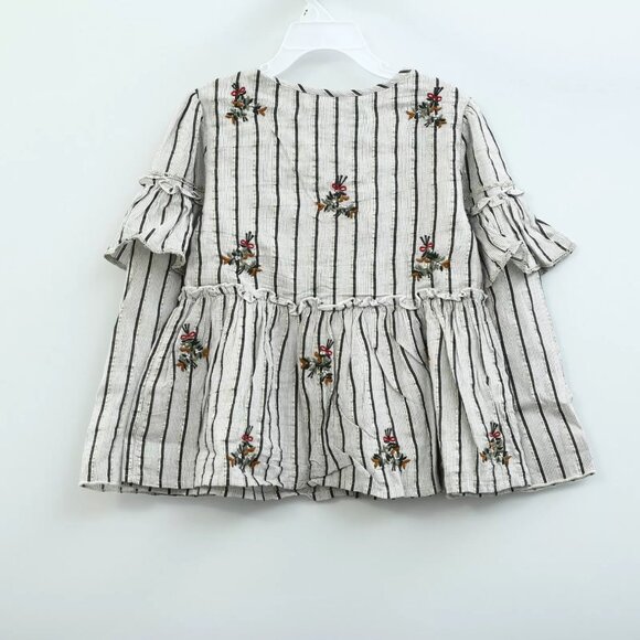 White Chocolate Kids Baby Girl Buttondown Top Embroidered 3-4 Year New 225636 - Picture 1 of 2